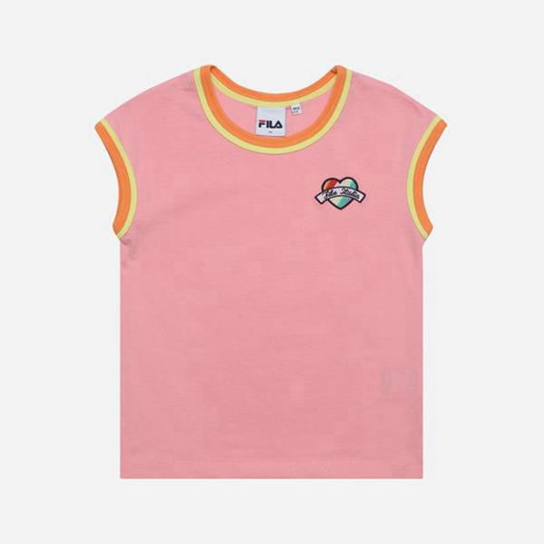 Camisetas Fila Menina Rosa - Fila Candy Crew Neck Sleeveless Portugal Lisboa,WVUP-61954